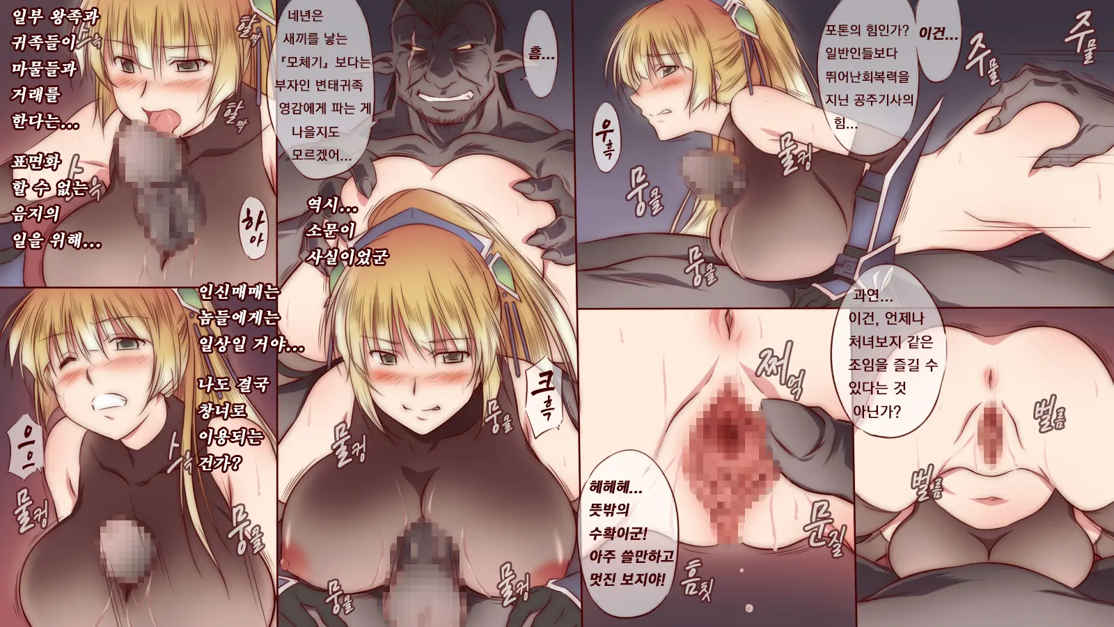 Onna Kishi Wa Orc Ni Ryoujoku Sareru | 여기사 오크에게 능욕되다